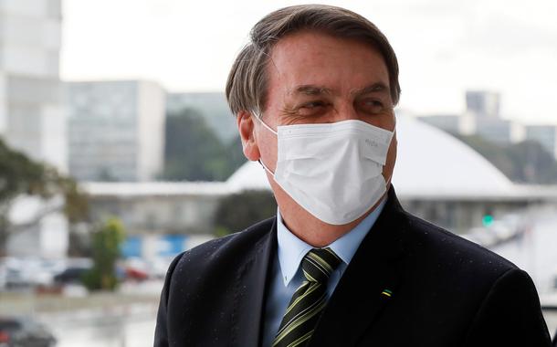 (Brasília - DF, 14/05/2020) Presidente da República, Jair Bolsonaro na rampa do Palácio do Planalto.