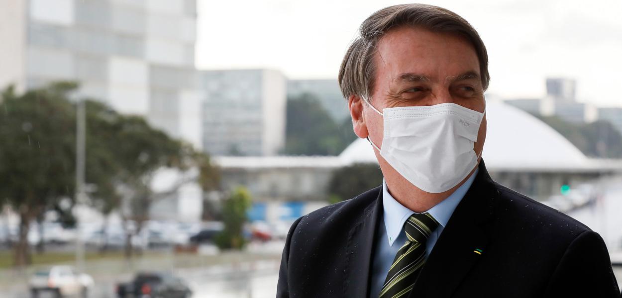 (Brasília - DF, 14/05/2020) Presidente da República, Jair Bolsonaro na rampa do Palácio do Planalto.