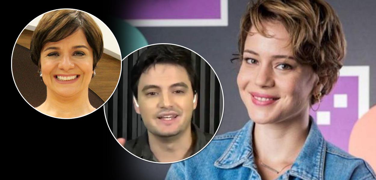 Vera Magalhães, Felipe Neto e Leandra Leal