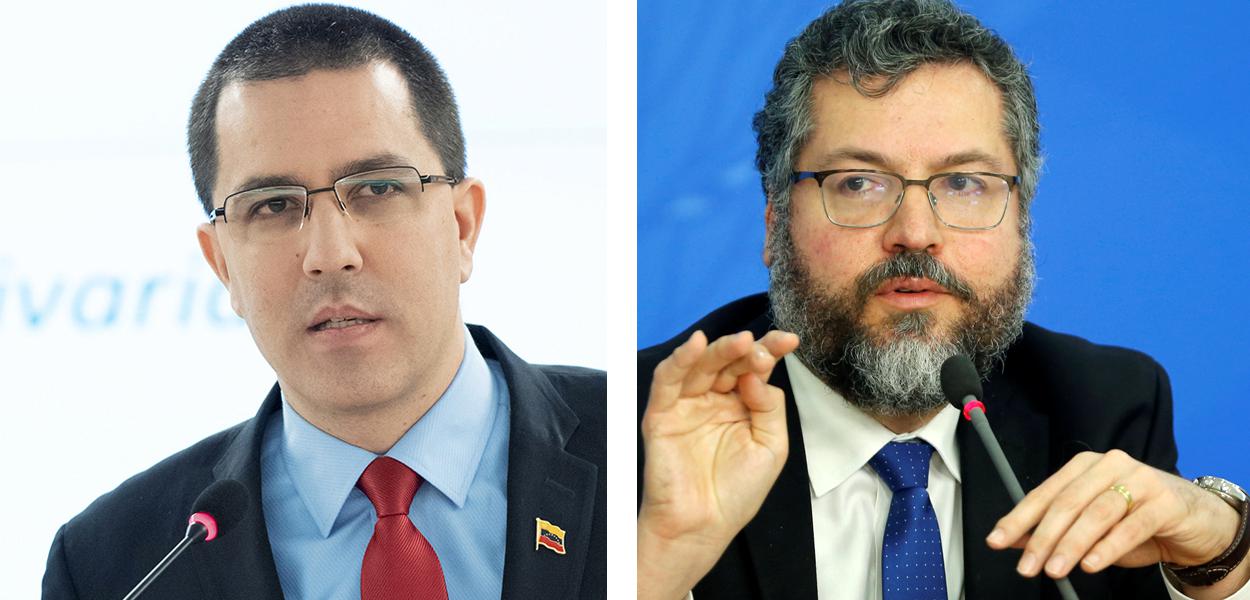 Jorge Arreaza e Ernesto Araújo