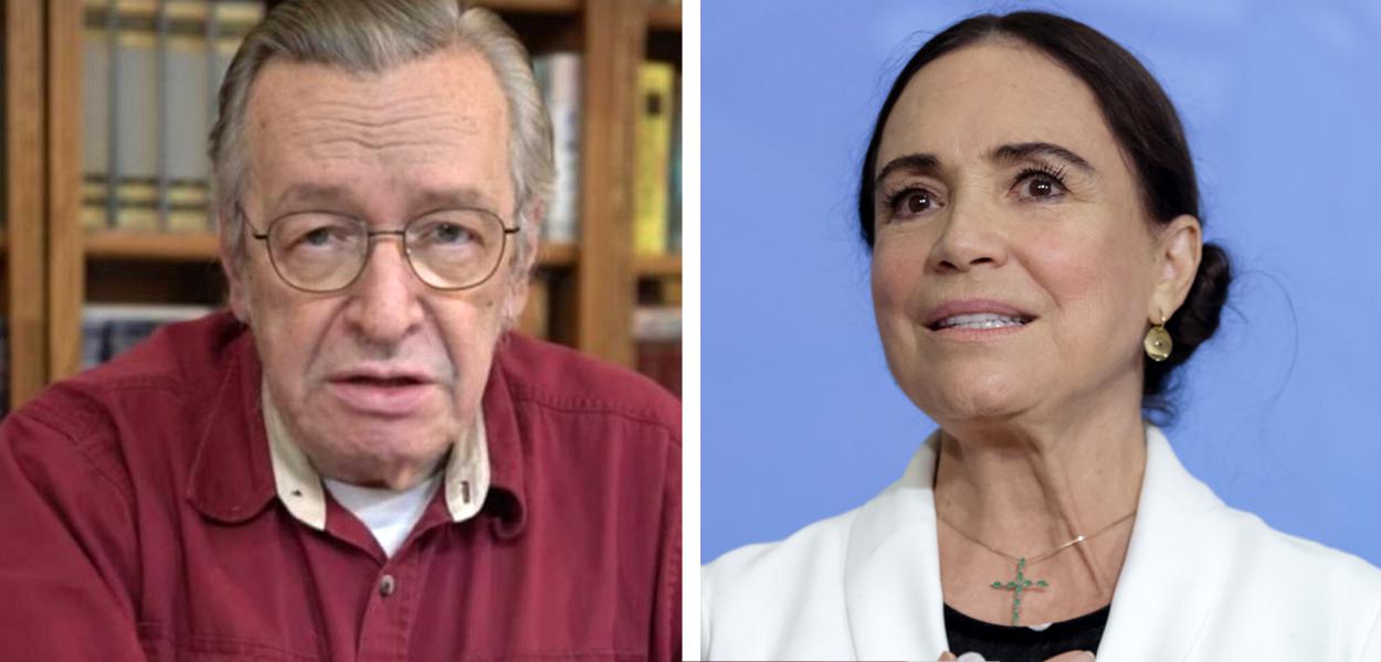 Olavo de Carvalho e Regina Duarte