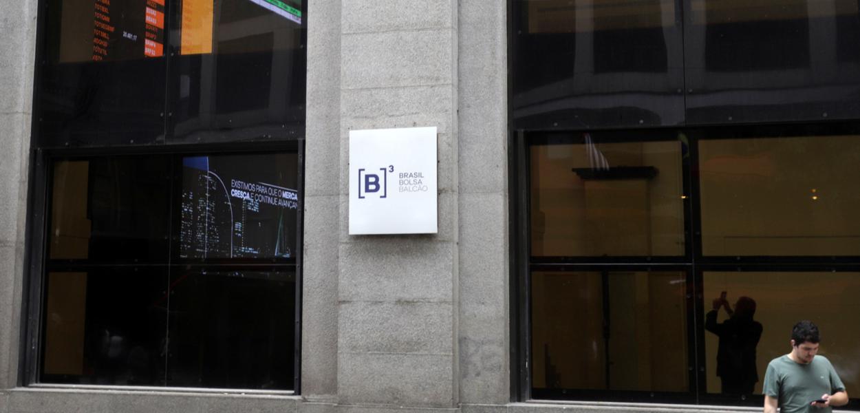 Vista externa da B3, a bolsa de valores de São Paulo 26/02/2020