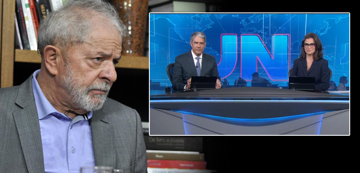 Lula, William Bonner e Renata Vasconcellos