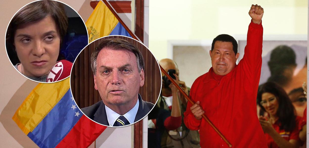 Vera Magalhães, Jair Bolsonaro e Hugo Chávez