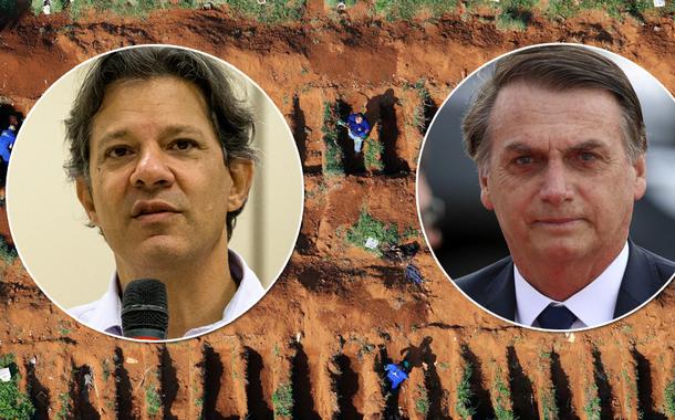 Fernando Haddad e Jair Bolsonaro