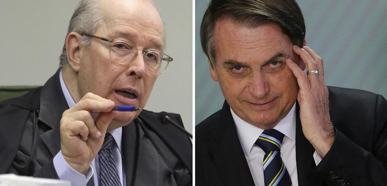 Celso de Mello e Jair Bolsonaro