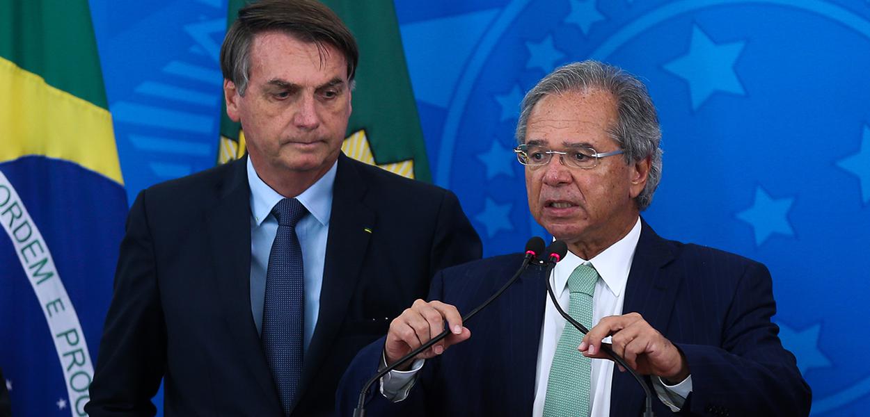 Jair Bolsonaro e Paulo Guedes