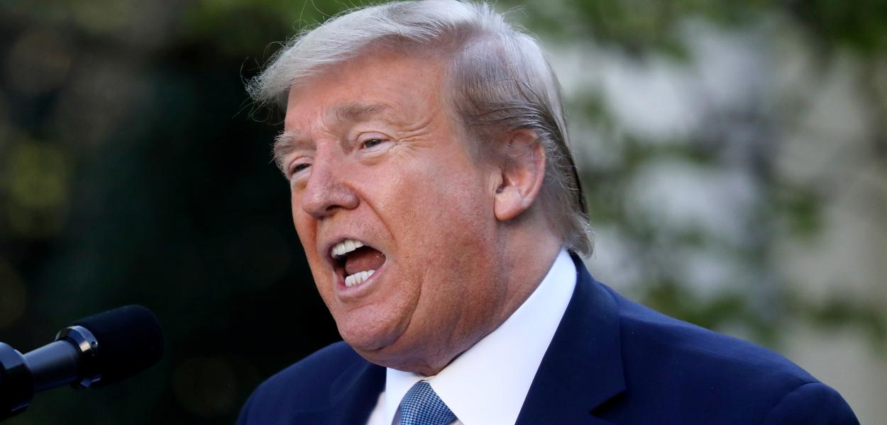 O presidente dos Estados Unidos, Donald Trump. 15/04/2020