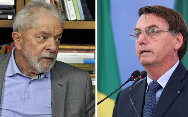 Lula e Jair Bolsonaro