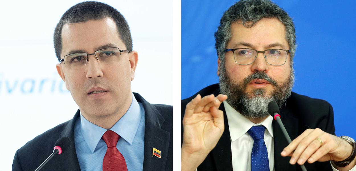 Jorge Arreaza e Ernesto Araújo