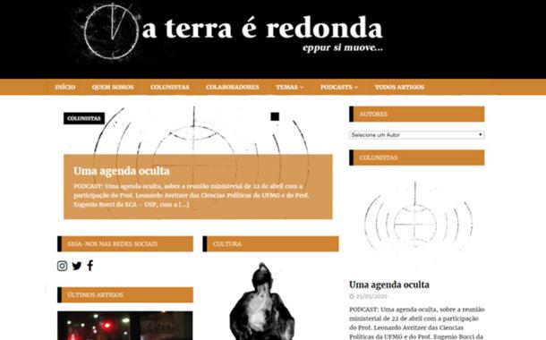 Site "A Terra é Redonda"