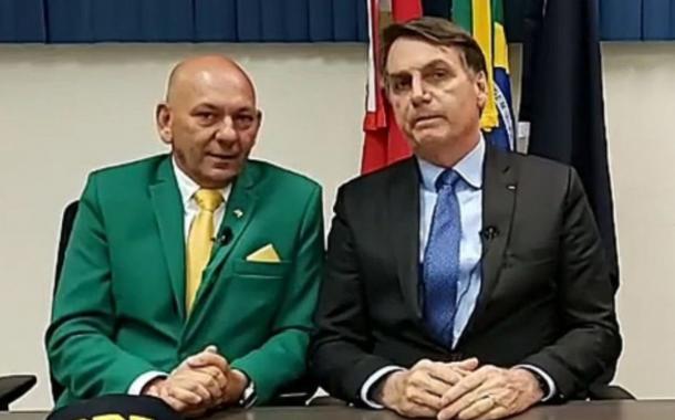 Dono da Havan, Luciano Hang, com Jair Bolsonaro