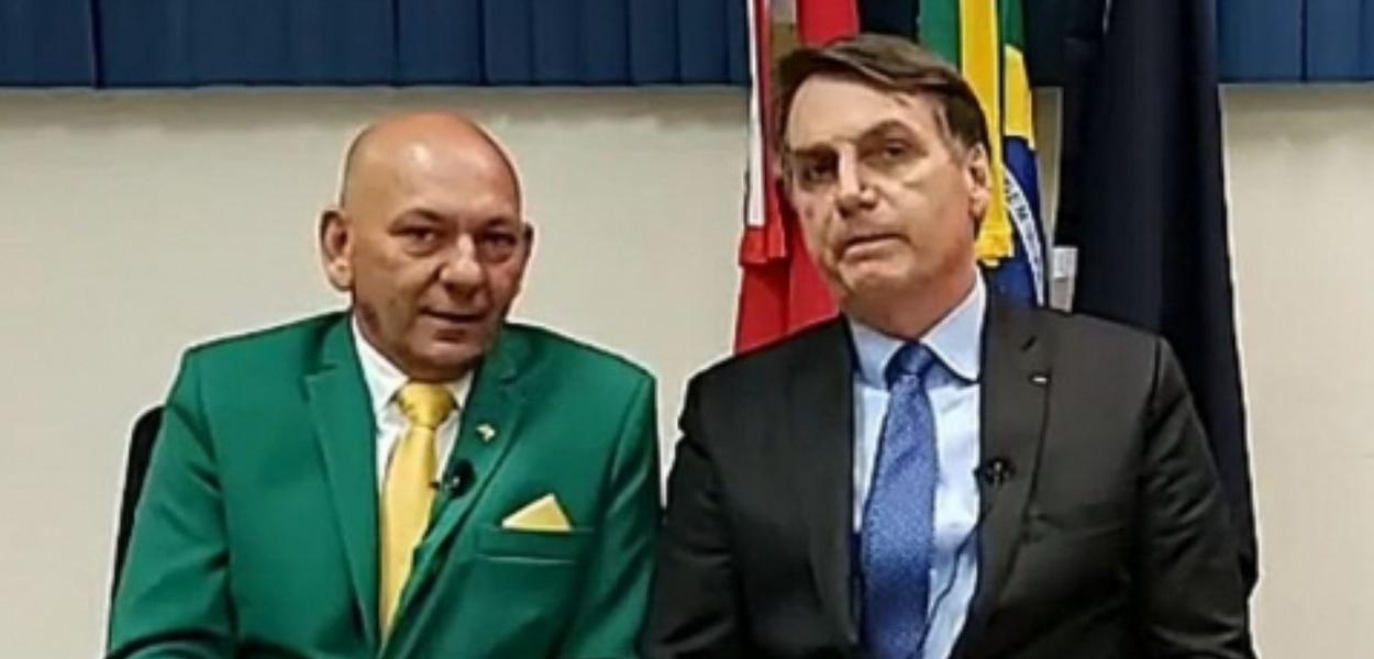 Dono da Havan, Luciano Hang, com Jair Bolsonaro