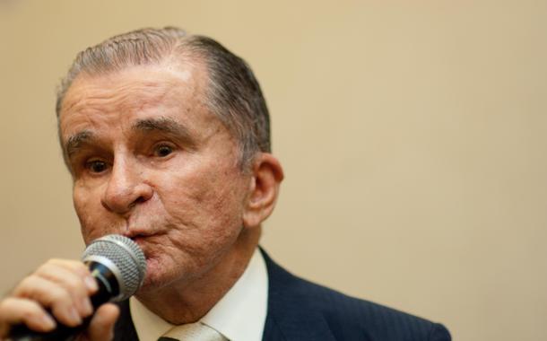 O representante da Academia Brasileira de Letras, Murilo Mello e o Ministro da Cultura Juca Ferreira, participou do Anncio de iniciativa conjunta entre o Brasil e a Feira do livro de Frankfurt.

Foto: Pedro Fran础