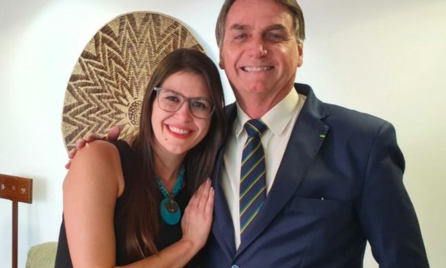 Bárbara Destefani e Jair Bolsonaro