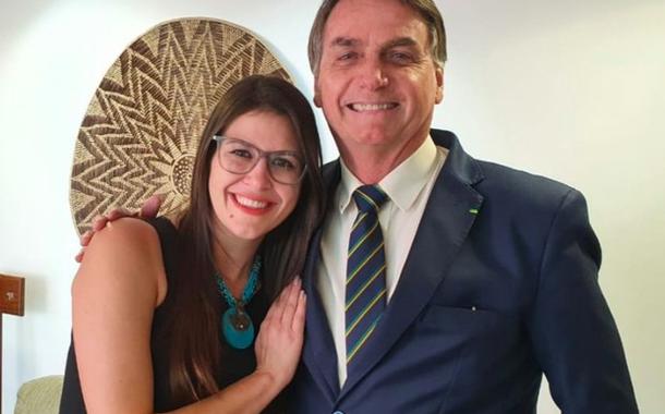 Bárbara Destefani e Jair Bolsonaro