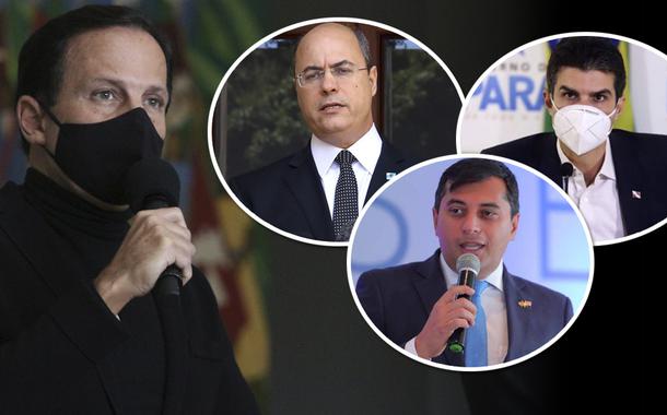 João Doria, Wilson Witzel, Helder Barbalho e Wilson Miranda Lima