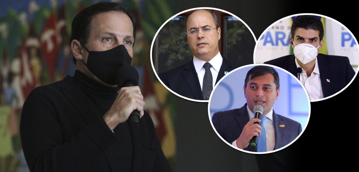 João Doria, Wilson Witzel, Helder Barbalho e Wilson Miranda Lima