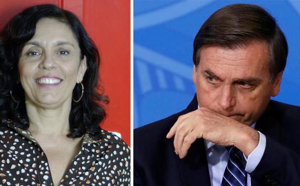 Cynara Menezes e Jair Bolsonaro