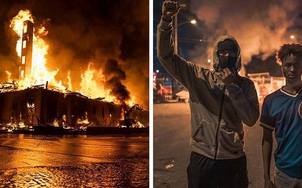 Protestos em maio do ano passado pelo assassinato de George Floyd