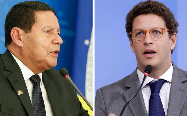 Hamilton Mourão e Ricardo Salles