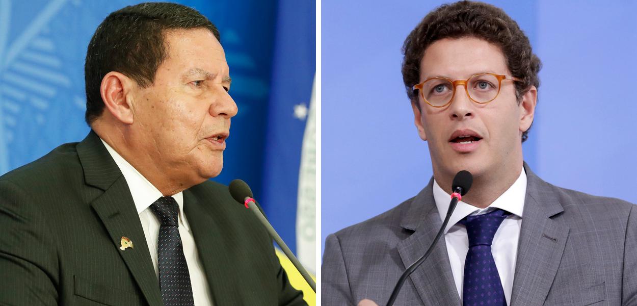 Hamilton Mourão e Ricardo Salles