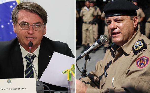 Jair Bolsonaro e coronel Giovanne Gomes da Silva
