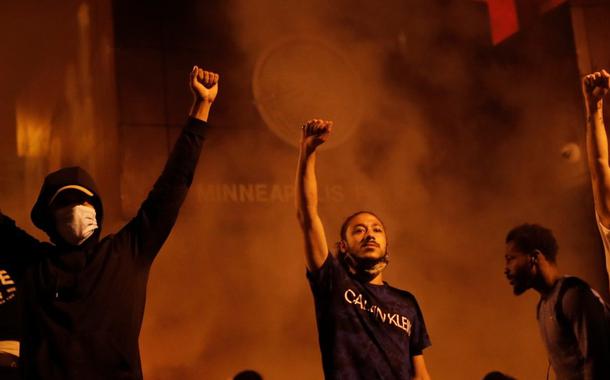 Protesto em Mineápolis, Estados Unidos