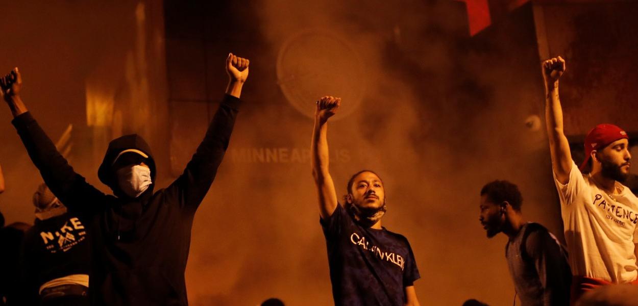Protesto em Mineápolis, Estados Unidos