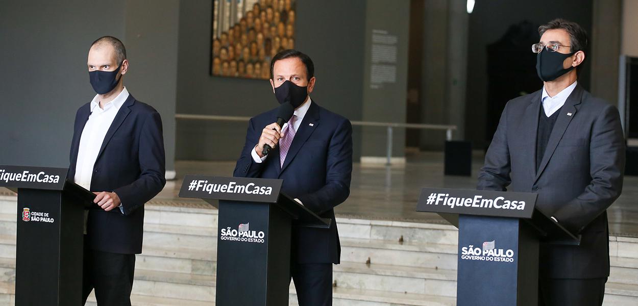 O Governador do Estado de São Paulo durante coletiva de imprensa sobre coronavírus. Dia:29/05/2020