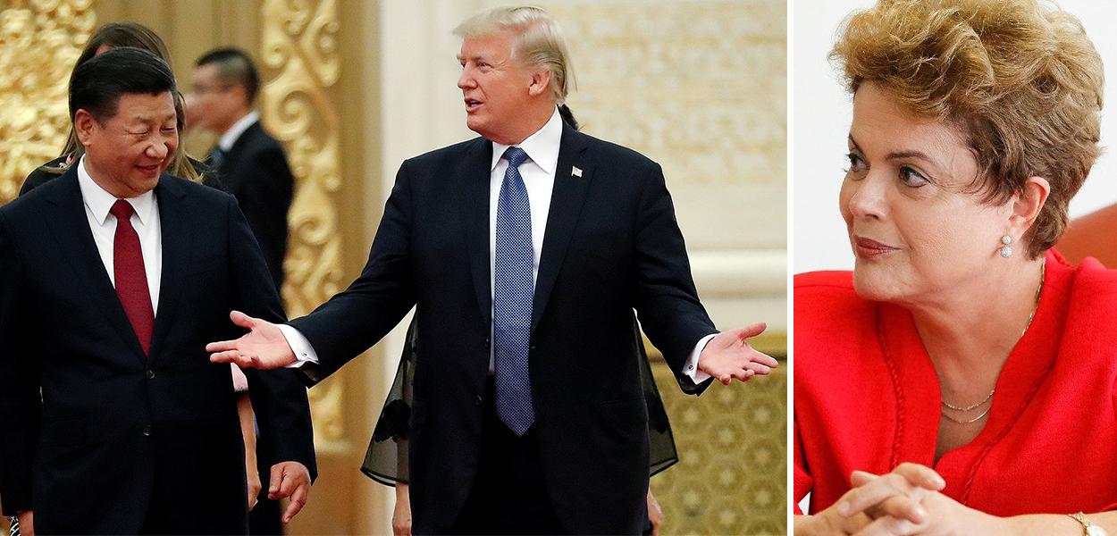 Xi Jinping, Donald Trump e Dilma Rousseff