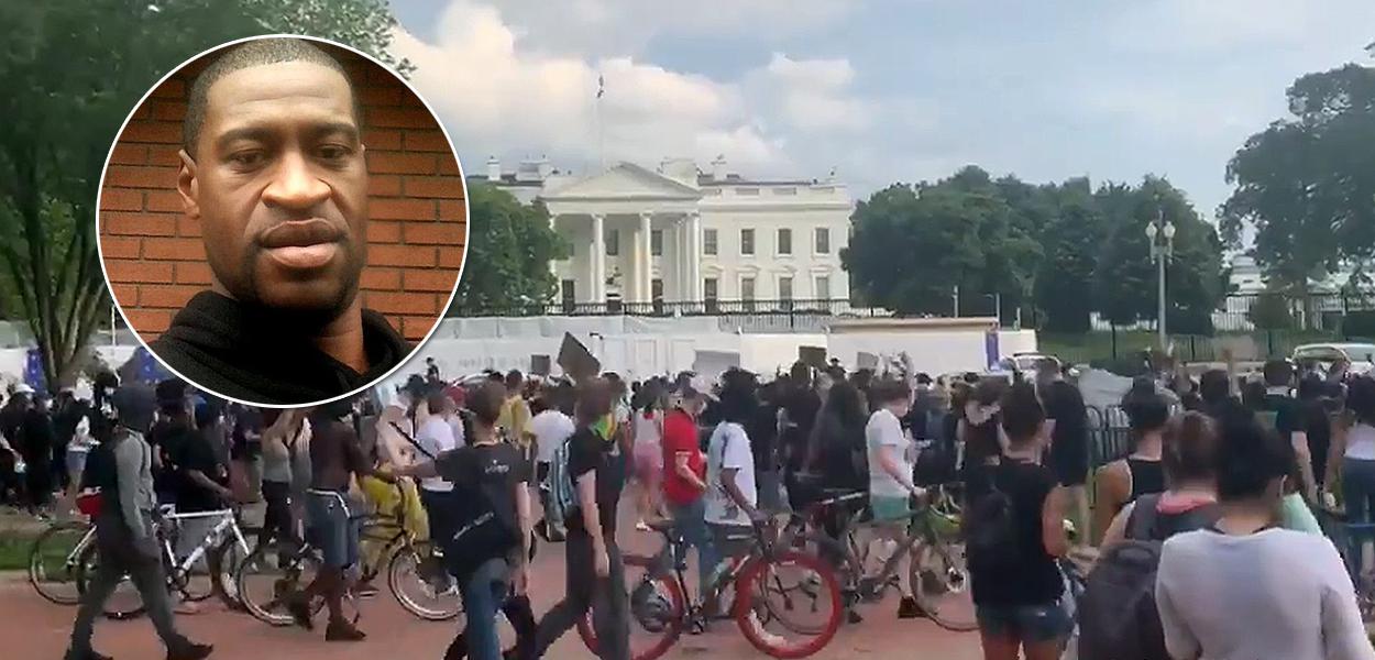 Manifestantes protestam em Washington contra morte de George Floyd