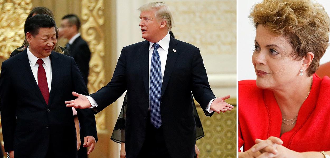 Xi Jinping, Donald Trump e Dilma Rousseff