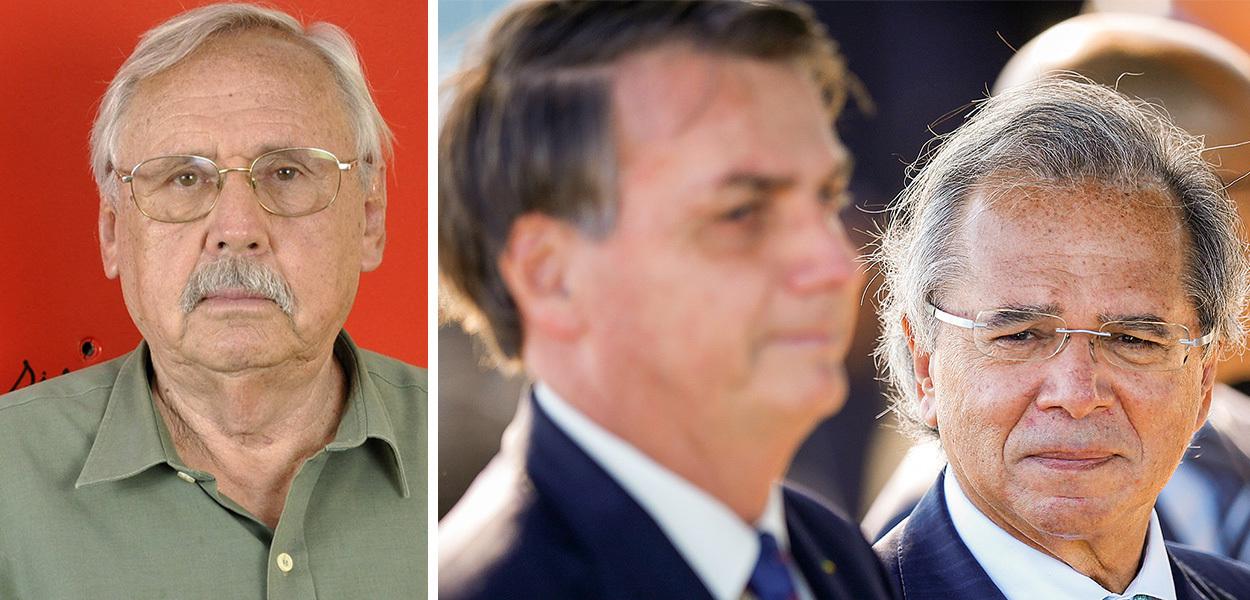 Economista Ladislau Dowbor, Bolsonaro e Paulo Guedes
