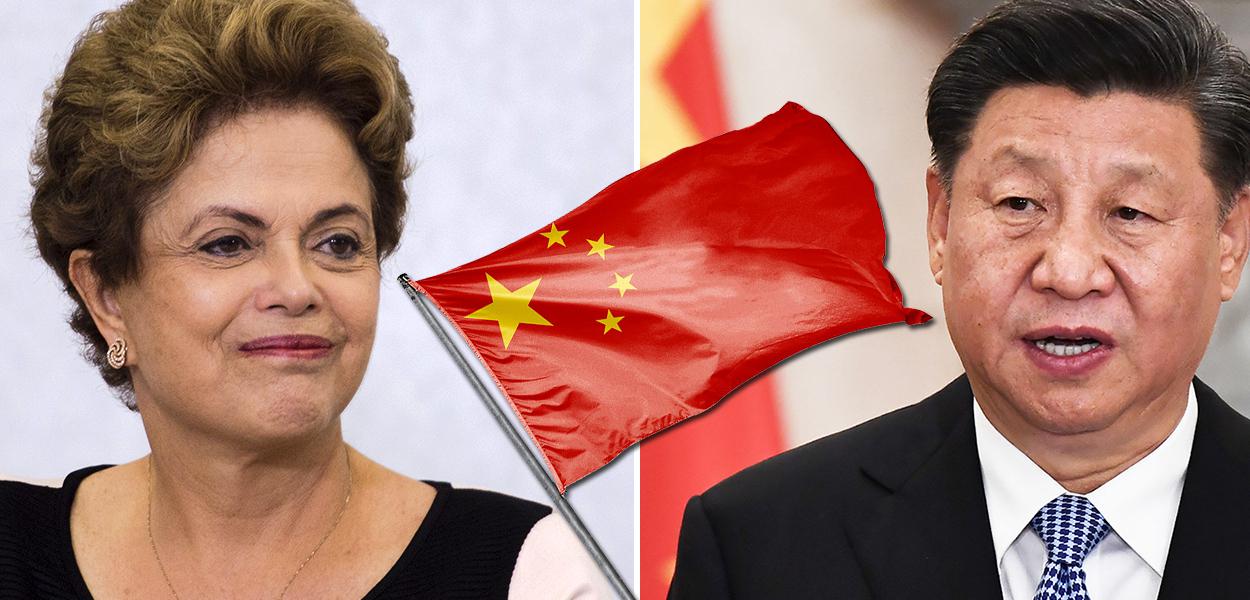 Dilma Rousseff e o chinês Xi Jinping