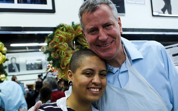 Chiara e Bill de Blasio