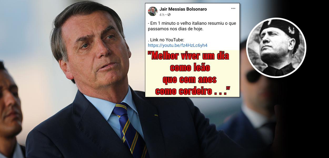 Jair Bolsonaro e Benito Mussolini