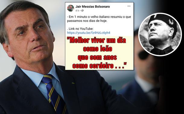 Jair Bolsonaro e Benito Mussolini