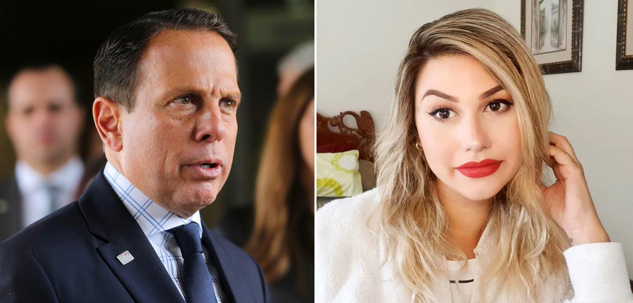 João Doria e Sara Winter