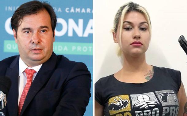 Rodrigo Maia e Sara Winter
