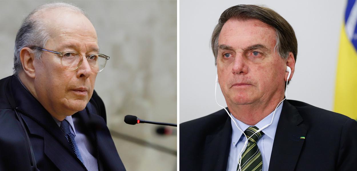 Celso de Mello e Jair Bolsonaro