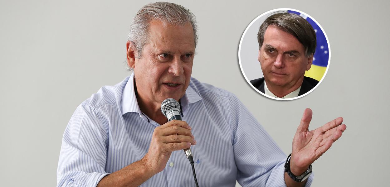 José Dirceu e Jair Bolsonaro