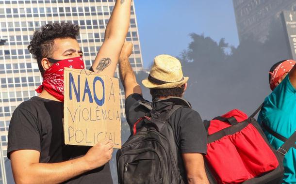 Manifestação na Avenida Paulista em São Paulo