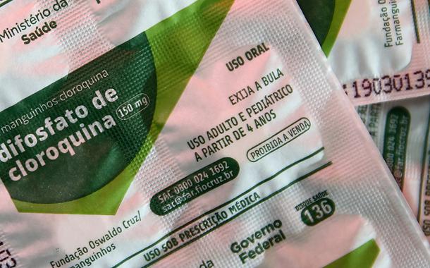 Cartelas com comprimidos de cloroquina