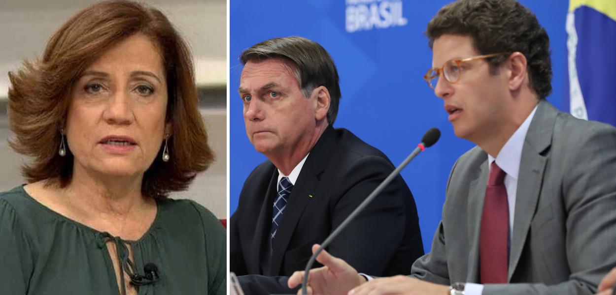 Miriam Leitão, Jair Bolsonaro e Ricardo Salles