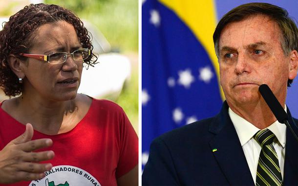 Kelli Mafort e Jair Bolsonaro