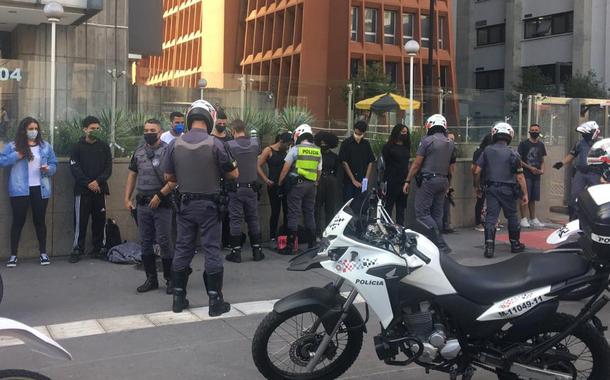 Polícia Militar age na Avenida Paulista, São Paulo