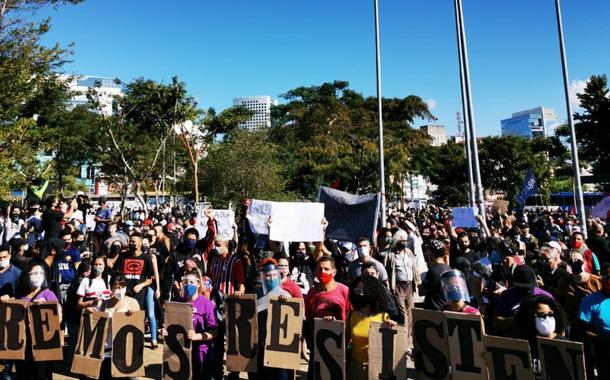 Manifestação no Largo da Batata, São Paulo