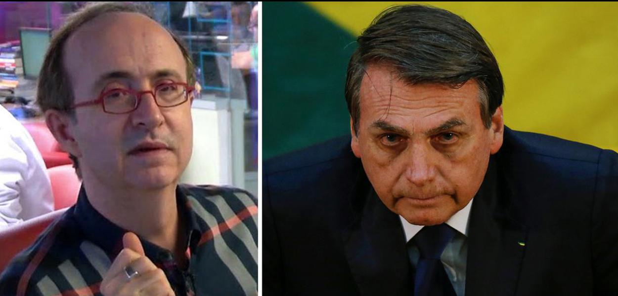 Reinaldo Azevedo e Jair Bolsonaro