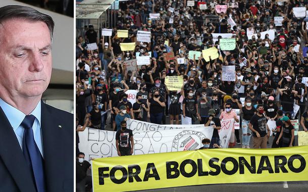 Jair Bolsonaro e protesto contra ele